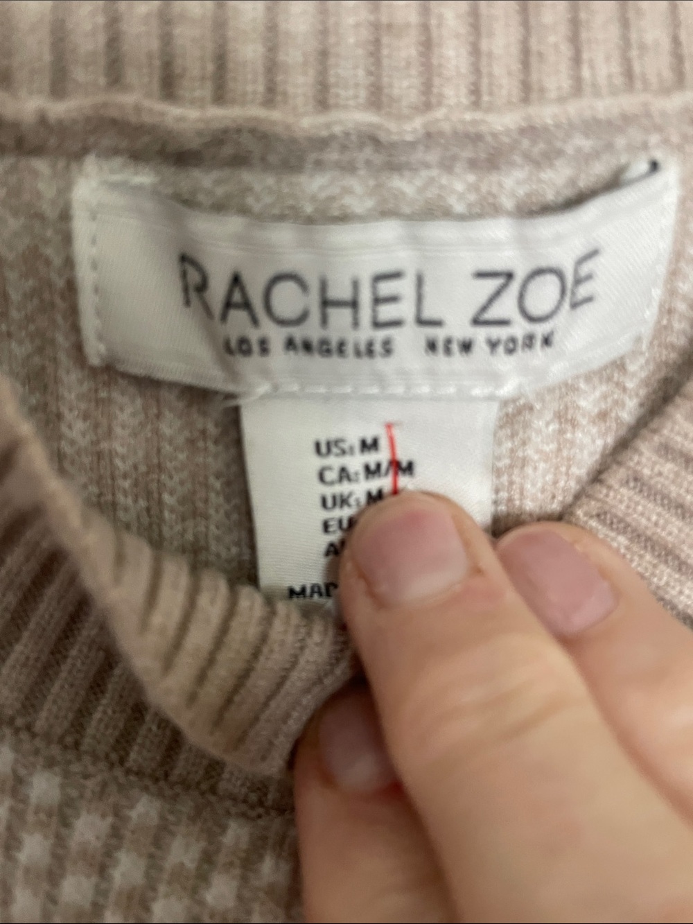 Rachel Zoe Taupe Beige Mock Neck Sleeveless Knit Vest - Picture 2 of 2